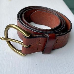 Madewell Perfect Leather Belt / Size Medium/ Pecan